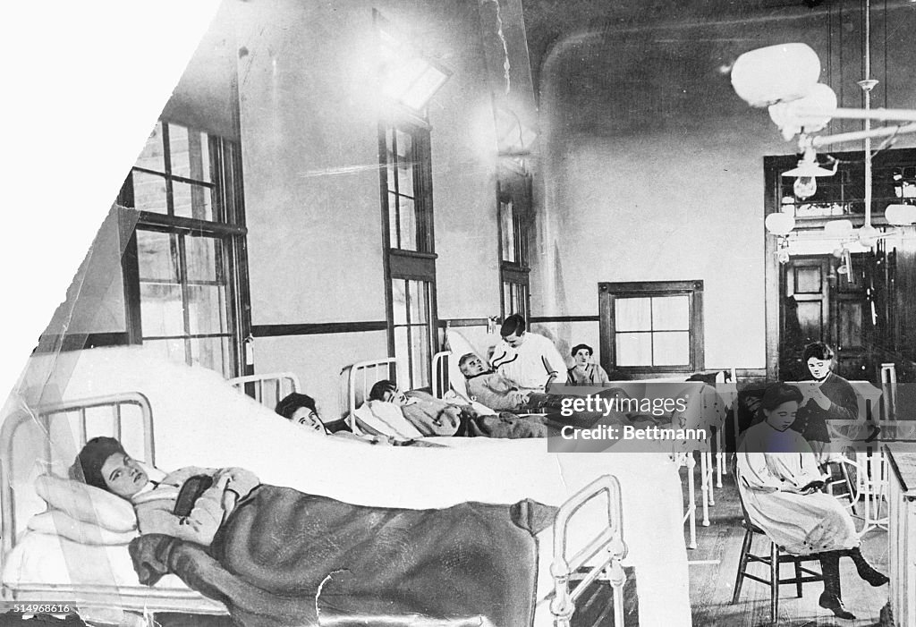 Typhoid Mary in Hospital Bed