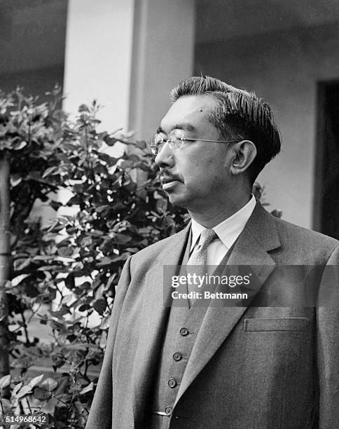 These two photos are the latest pictures of Emperor Hirohito of Japan, released by the Imperial Household Agency on the occasion of the emperor's...