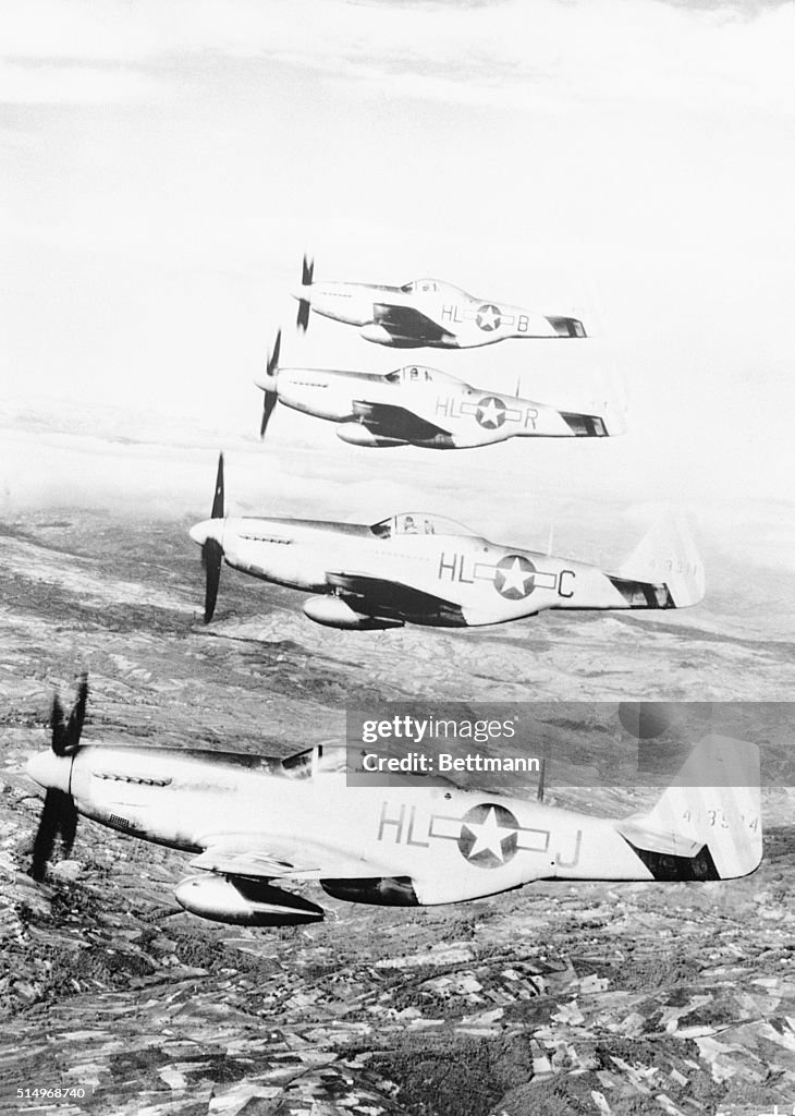 Airplane in Flight over Land