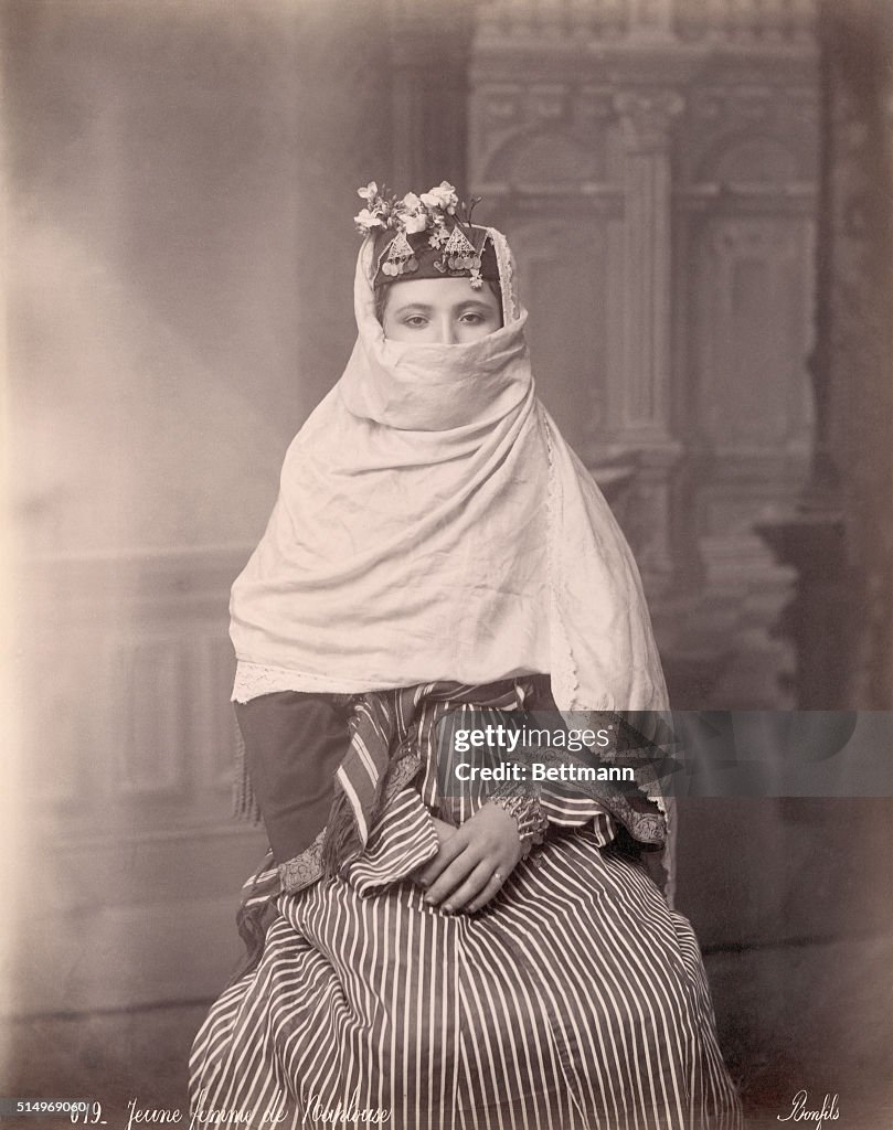 Young Woman in Traditional Middle Eastern Dress
