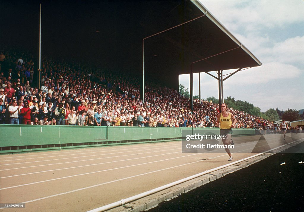 American Runner Steve Prefontaine at Olympic Games Trials