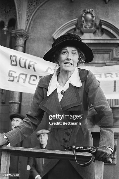 British actress Vanessa Redgrave, who in real life has led and attended many protest meetings, is currently playing the role of a pacifist in the...