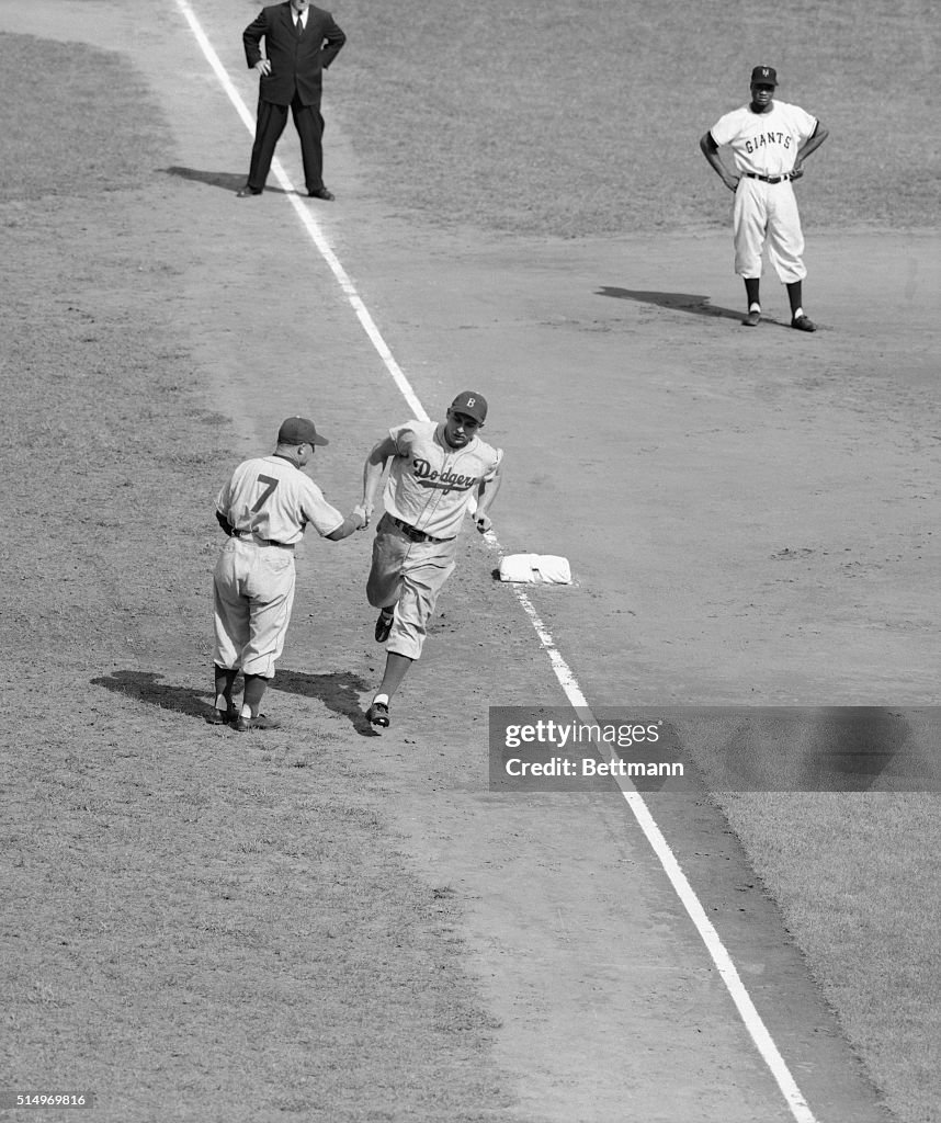 Baseball Players in Action