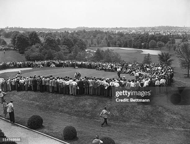 Sammy Snead gained a narrow two-stroke lead over Byron Nelson at the end of 27 holes of their 72-hole special match for the world's golf...