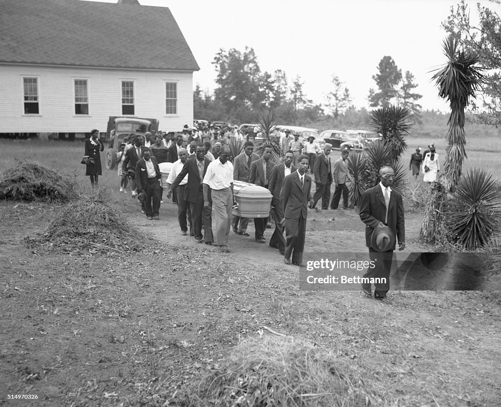 Funeral for Two Lynching Victims