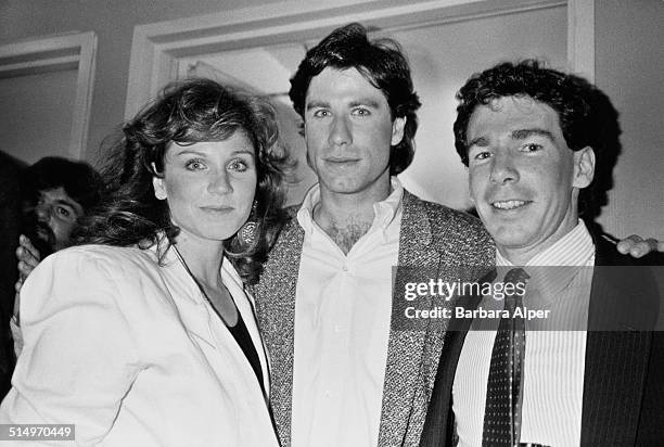 Actors Marilu Henner and John Travolta , New York City, 23rd May 1985.