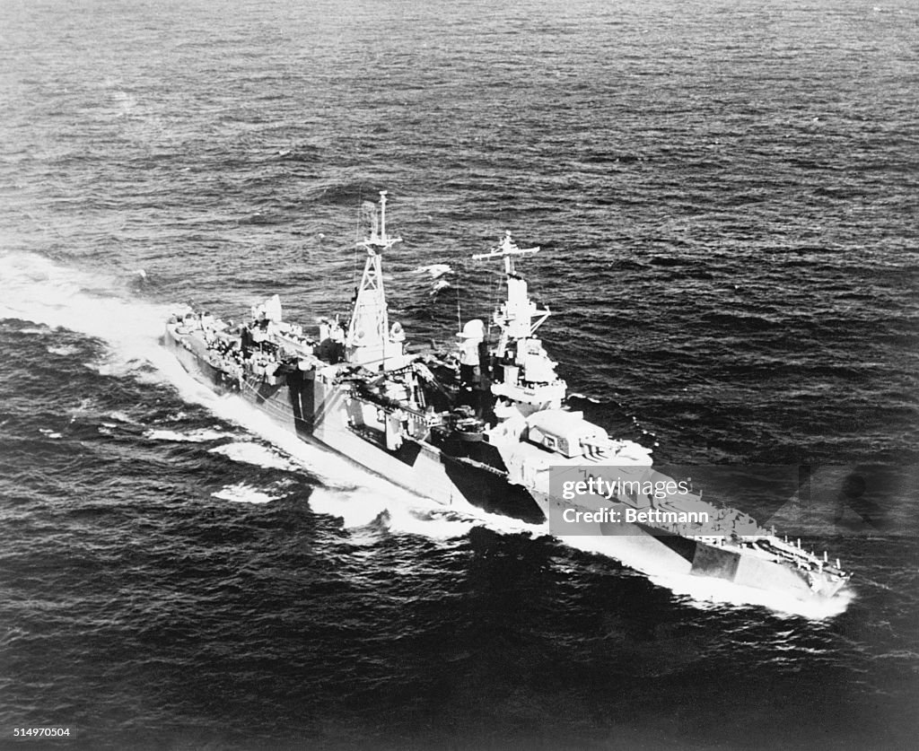 USS Indianapolis at Sea