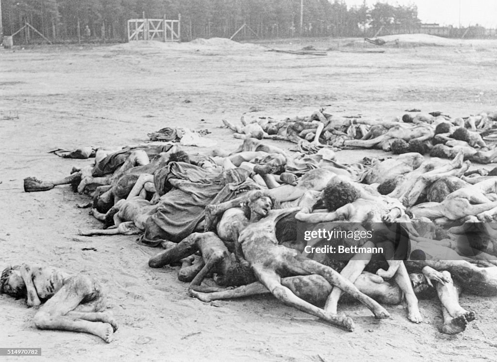 Legacy of Nazism: A Few of the Thousands of Dead at Belsen