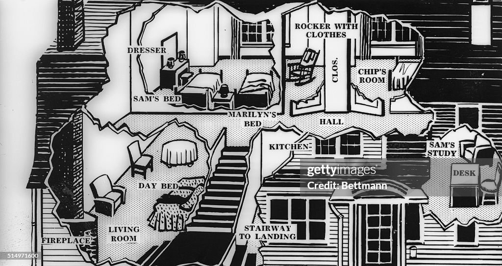 Sketch of Sam Sheppard's Home