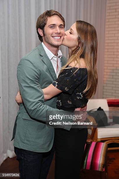 Actors Blake Jenner and Melissa Benoist attend the "Everybody Wants Some" after party during the 2016 SXSW Music, Film + Interactive Festival on...