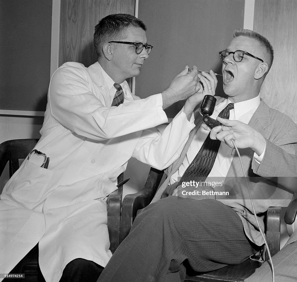 Doctors Harry Williams and Carl Pfeiffer Conducting LSD Experiment