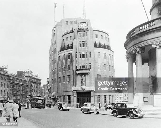 Broadcasting House, portland Place, the headquarters of the BBC.
