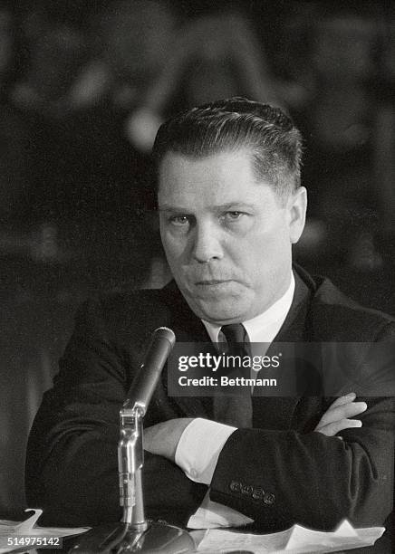 Teamster Vice-President James R. Hoffa testified before the Senate Labor Rackets Committee here, that his wife shared a seven-year profit of $125,000...