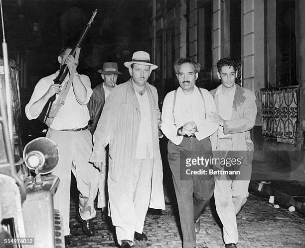 San Juan, Puerto Rico- Nationalist leader Pedro Albizu Campos, alleged master mind of the attempted assassination of President Truman, was arrested...