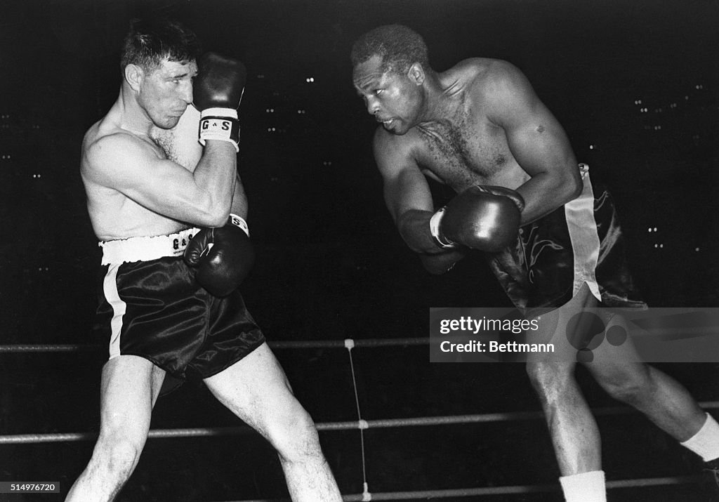 Yvon Durelle and Archie Moore in Boxing Action
