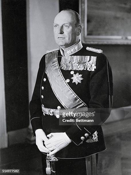Portrait: King Olav V, of Norway