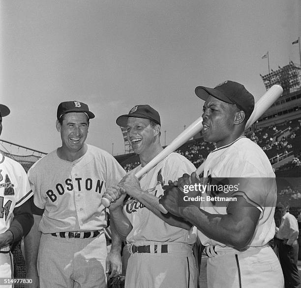 Two of the greatest hitters in baseball--Stan Musial of the St. Louis Cardinals, , and Ted Williams of the Boston Red Sox, get together with the...
