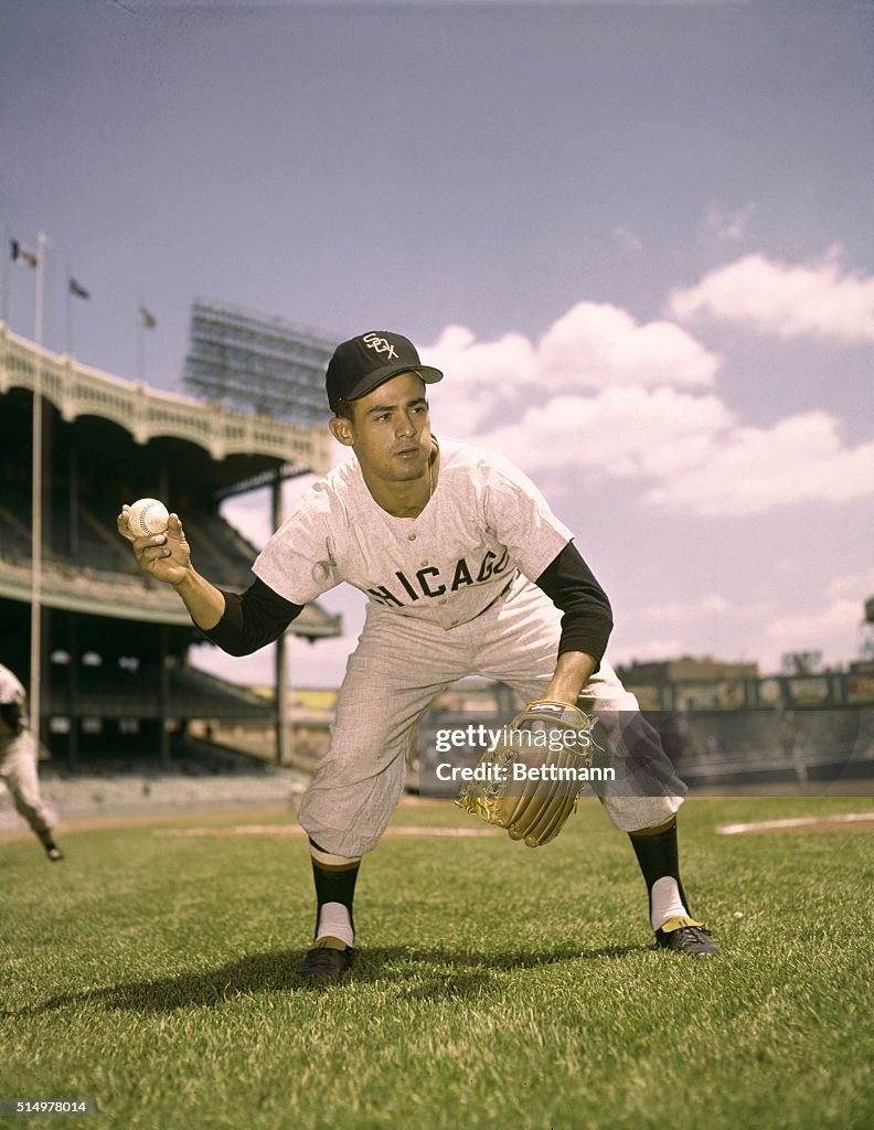 Luis Aparicio Practicing Fielding