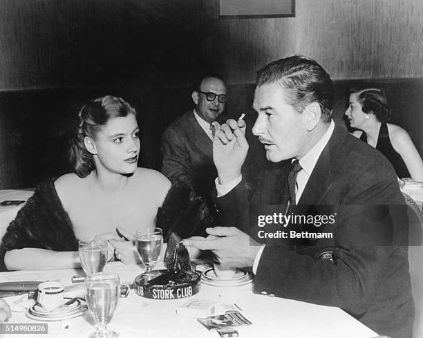 Screen idol Errol Flynn, whose latest film Mara Maru is being seen on local screens, makes an appearance on the local scene, the Stork Club, where...