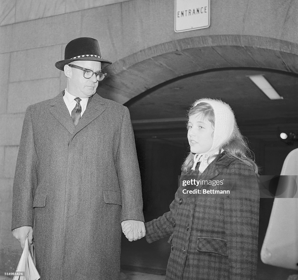 Patty Duke Holding Hands with Her Manager