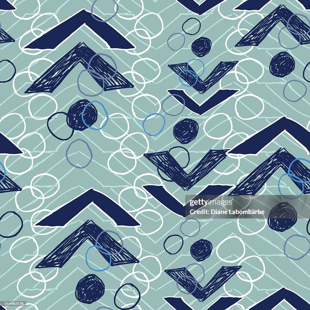 Abstract Chevron Abstract Chevron And Circles Background Pattern High-Res Vector Graphic ...