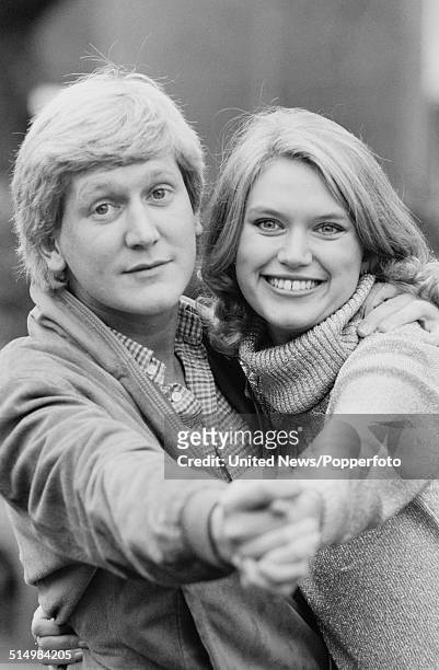 British television presenters Anneka Rice and Mike Smith posed together in London on 25th January 1982.