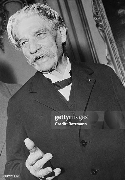 "Man of Peace" awarded Nobel Prize for 1952. Oslo, Norway: Dr. Albert Schweitzer, the famous Swiss doctor who has devoted his life to the care of the...