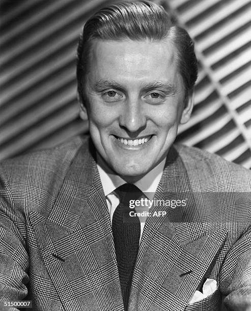 Undated portrait of film actor Kirk Douglas. Douglas born in Amsterdam, Netherlands, made his Broadway debut in 1941, served in the US Navy and...