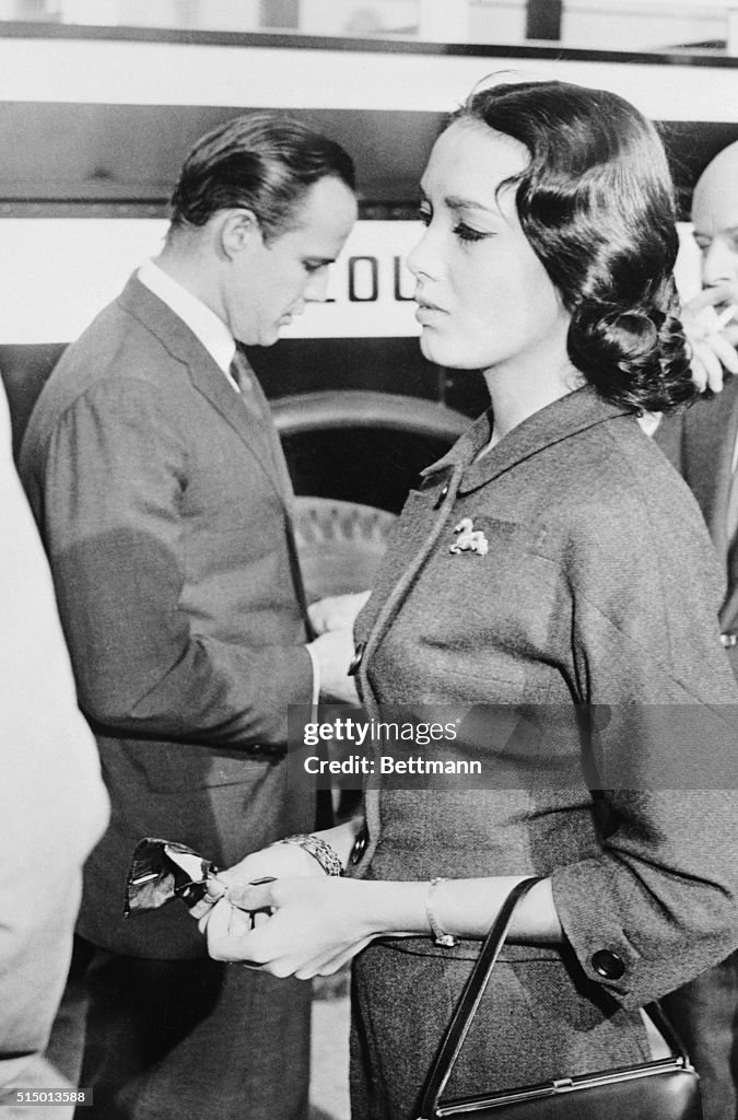 Marlon Brando and Anna Kashfi