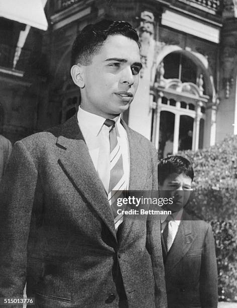 King Hussein with his brother Crown Prince Mohamed and Prince Hassan 6, right.