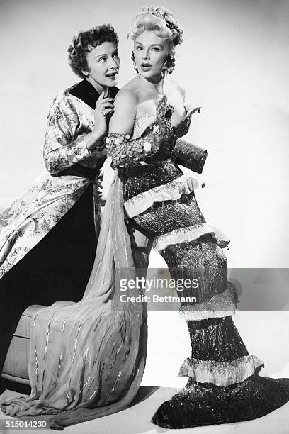 Hollywood, California: Eva Gabor, one of famed Gabor sisters, plays the part of a sexy mermaid in a Hollywood production of Sailor's Delight at the...