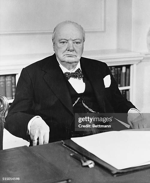 80th birthday portrait. London, England: British prime minister Sir Winston Churchill will be 80 years old on Tuesday, November 30. This official...
