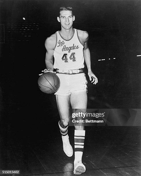 Jerry West, also known as "Mr. Clutch" among his team mates and fans, is a star player for the Los Angeles Lakers. Here he demonstrates his expertise...