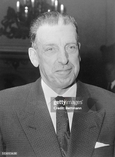 Mr. Sean Lemass, the Prime Minister of Ireland, leaves Admiralty House today after having talks with British Prime Minister Harold MacMillan. Mr....