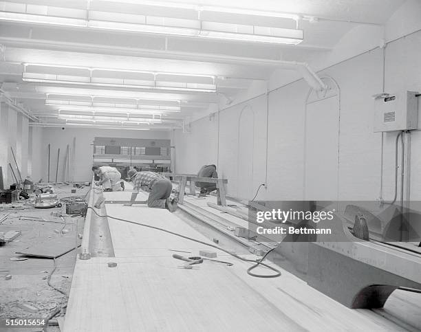 White House Bowling Alleys Moved Across Street. Washington, D.C.: The bowling alleys installed in the White House while Harry Truman was president...