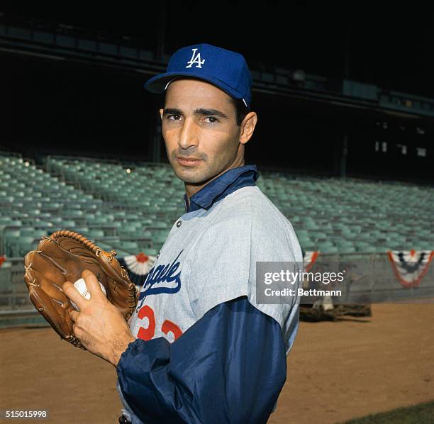 Sandy Koufax of the Dodgers during spring training