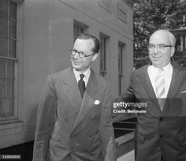Edwin R Plaud Sir Edwin Plowden , head of the British Atomic Energy Commission, and ...