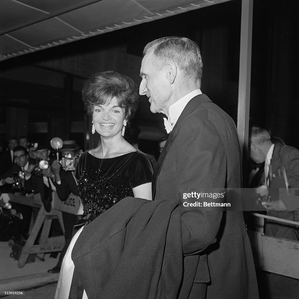Portrait of Jackie Kennedy and John D Rockefeller III