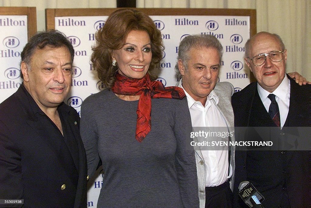 From L to R: Israeli Maestro Zubin Mehta, Italian