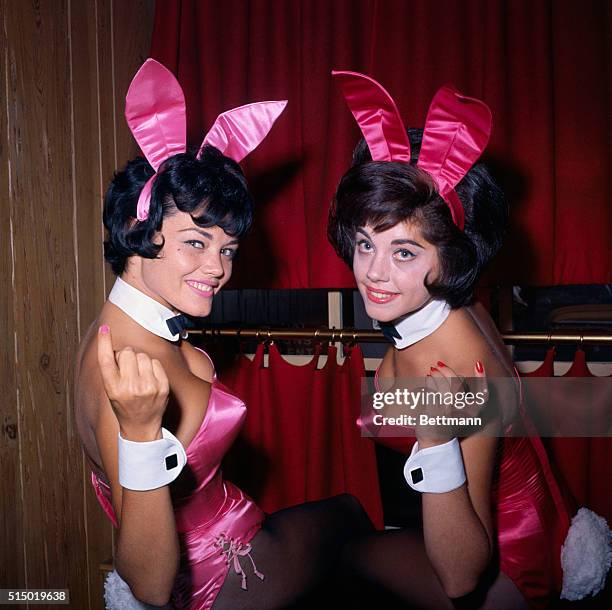 New York: Fun Worshippers. Here are the long-limbed cuties selected to serve as "Bunny" hostesses at the new Playboy Club in New York. The girls,...