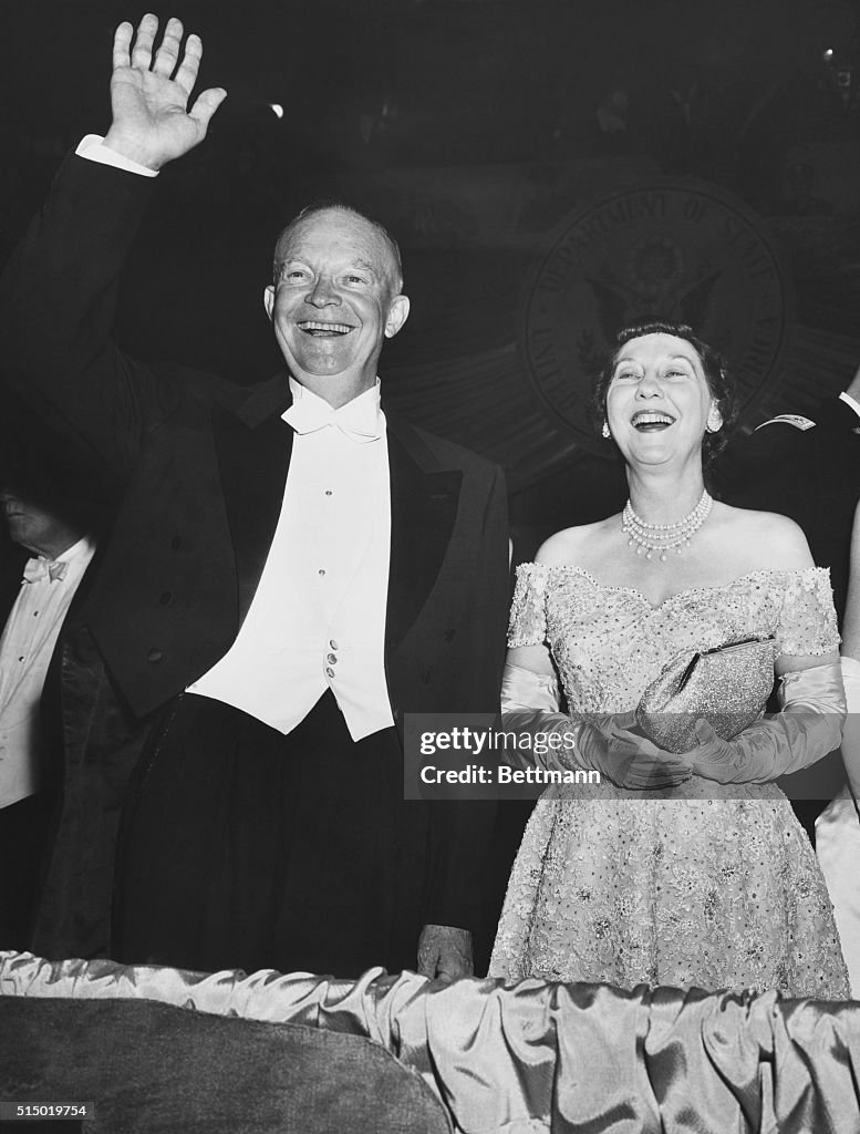 President Eisenhower and First Lady at Inaugural Ball