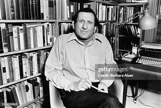 American writer, editor, and biographer, Justin Kaplan , Massachusetts, USA, December 1978.