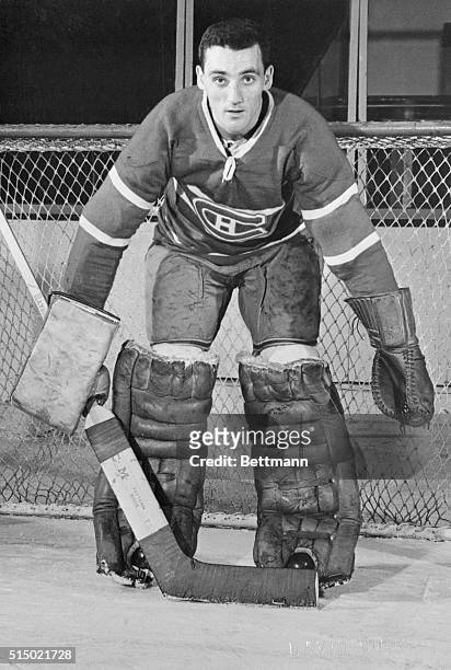 Jacques Plante, Montreal Canadiens goalie.