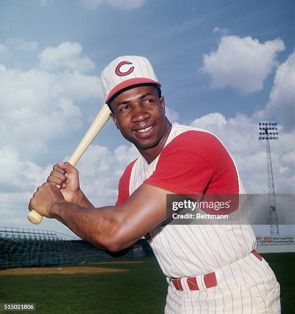 Reds' outfielder Frank Robinson.