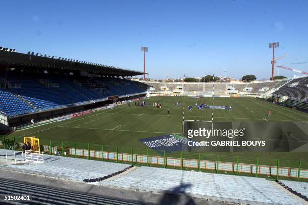 General view of the Flaminio Stadium in Rome 04 February 2000 on the eve of the first game of Italy in the Rugby 6 Nations tournement against...