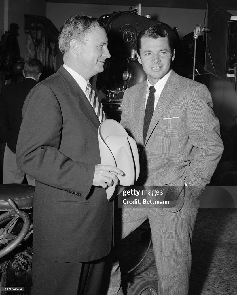Daniel Price and Audie Murphy Conversing