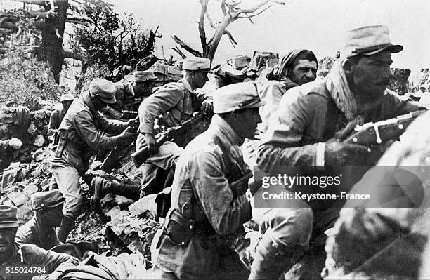 Soldats de la Légion étrangère en action.