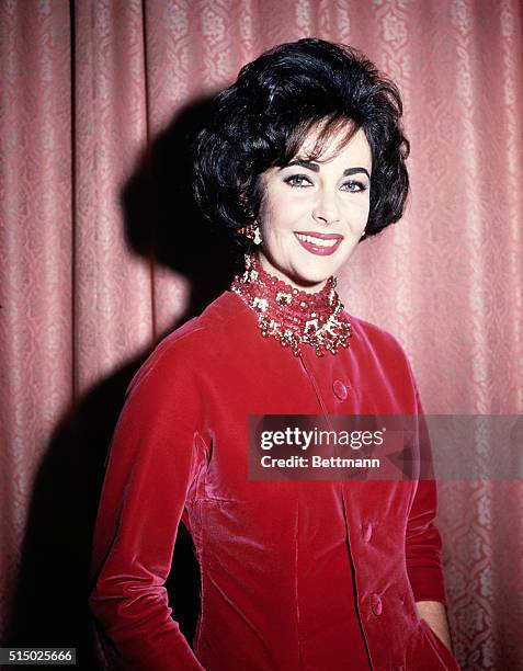 Las Vegas, NV- Picture shows Elizabeth Taylor after her wedding to singer Eddie Fisher at Temple Beth SHalom. There were no pictures during the...
