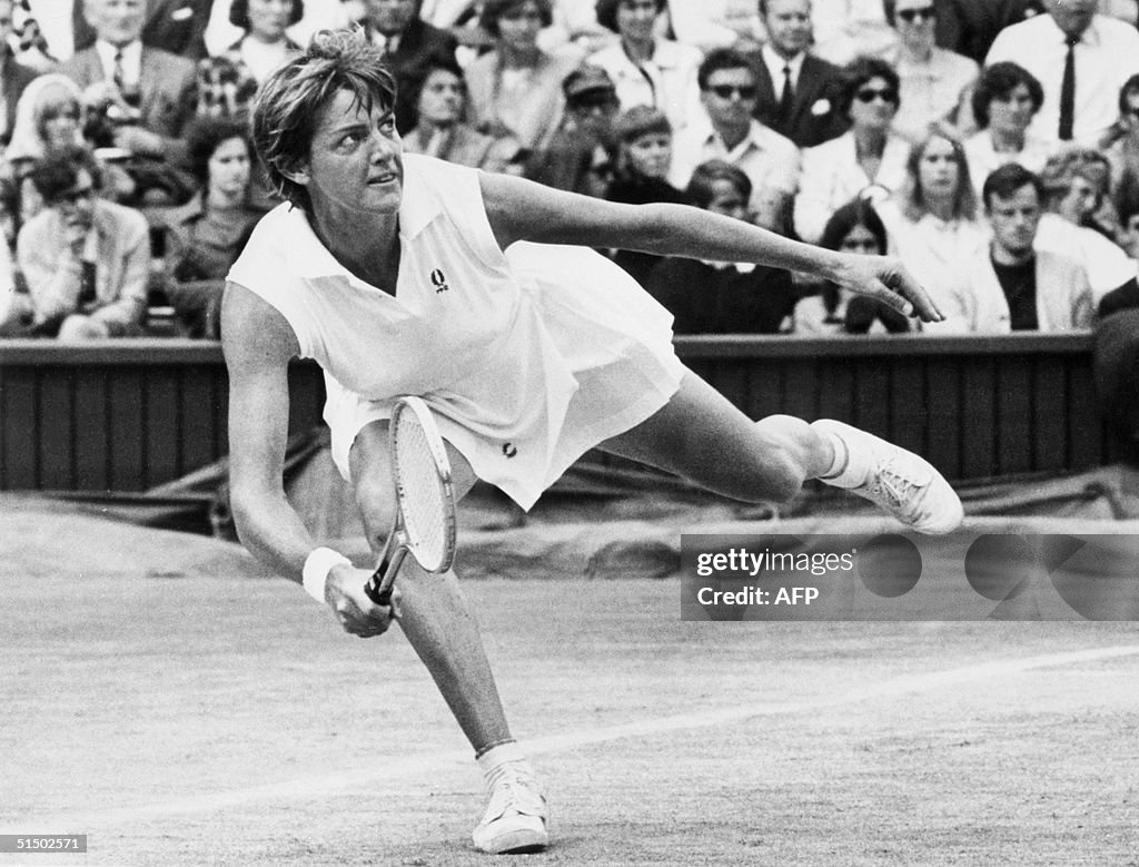 Australian tennis player Margaret Court-Smith play