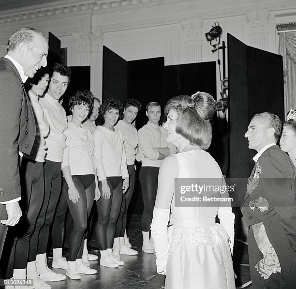 President and Mrs. Kennedy were hosts of a state dinner at the White House in honor of Shah Mohammad Reza Pahlavi of Iran and Empress Farah....